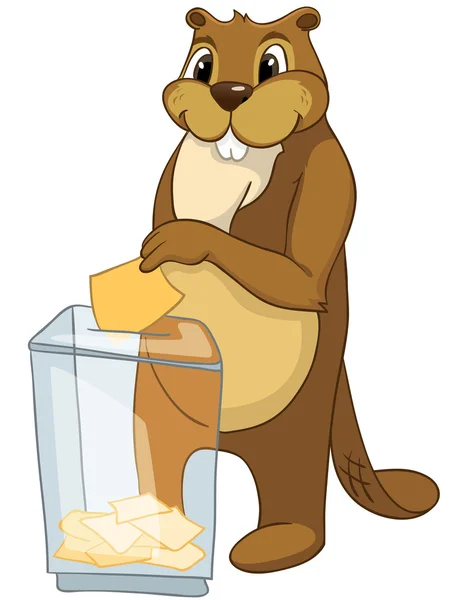 Stock vector Beaver CREES. Look for Funny Beaver by Keyword 