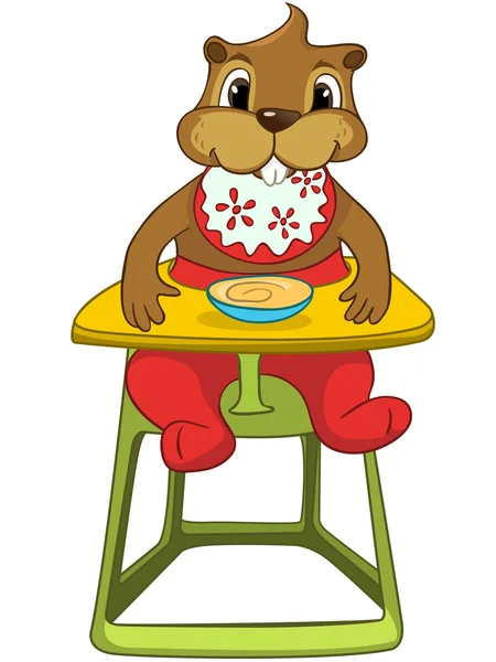 Beaver CREES. Look for Funny Beaver by Keyword "CREES". — Stock Vector