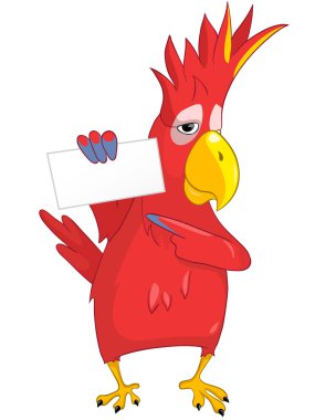 Funny Parrot clipart
