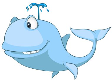 Cartoon Character Whale clipart