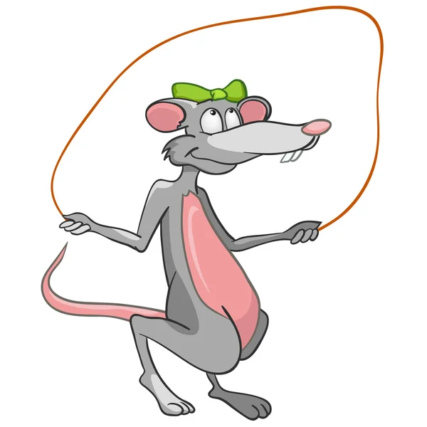 Caráter dos desenhos animados Mouse — Vetor de Stock