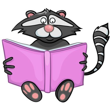 Cartoon Character Raccoon clipart