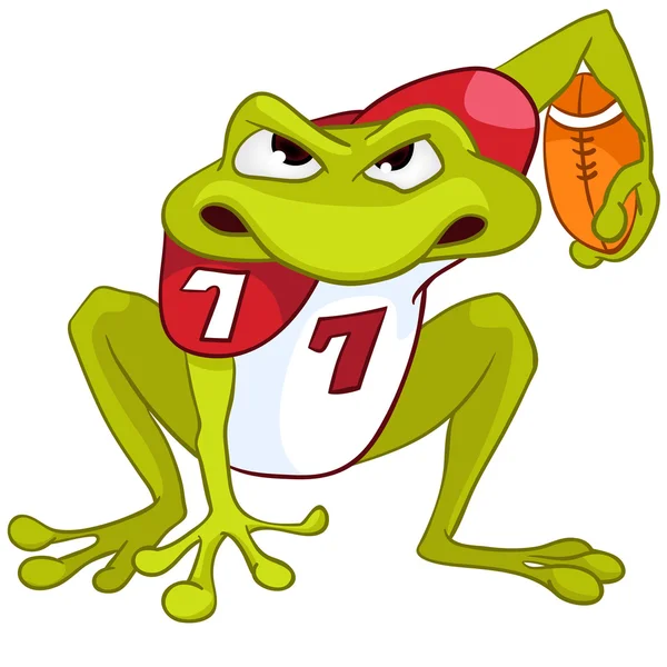 Personaje de dibujos animados Frog — Vector de stock