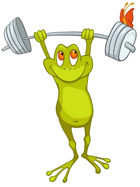 Cartoon Character Frog — Stock Vector