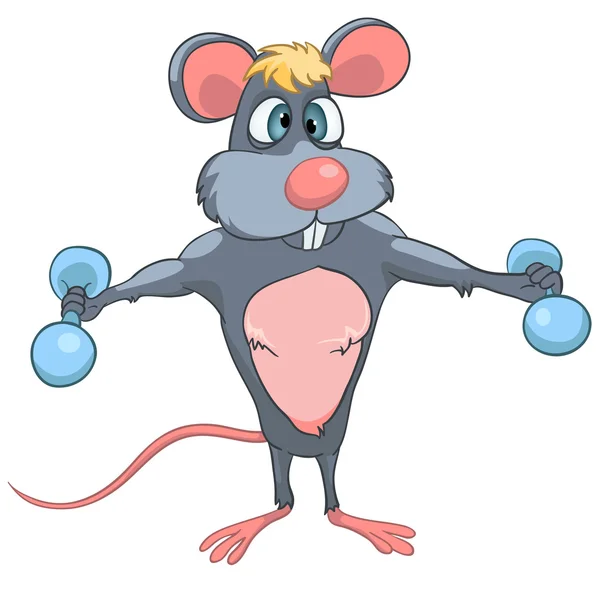 Tecknad karaktär mus — Stock vektor