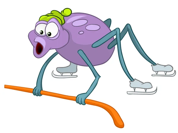 Cartoon Character Spider — Stock Vector