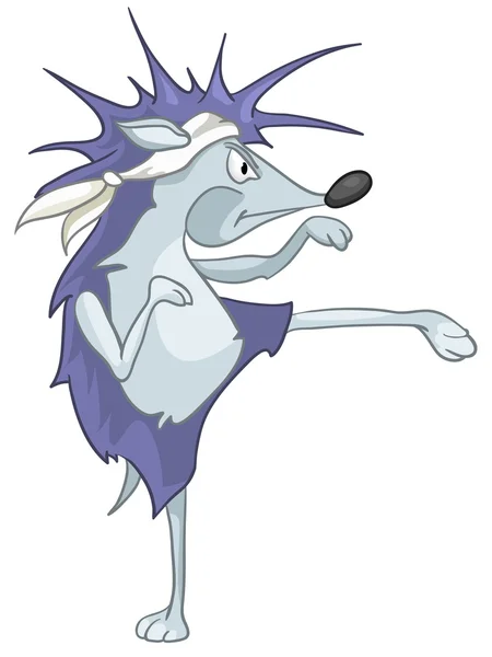 Personagem dos desenhos animados Hedgehog — Vetor de Stock