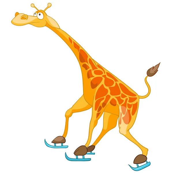 Cartoon karakter giraffe — Stockvector