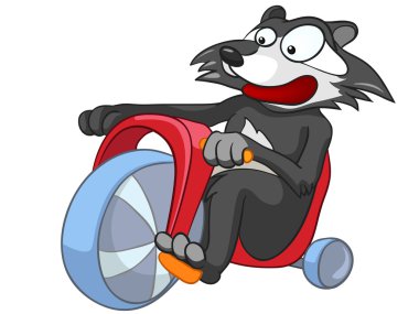 Cartoon Character Raccoon clipart