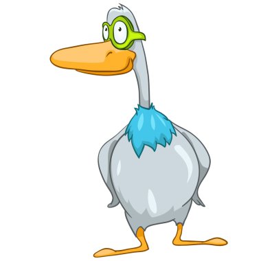 Cartoon Character Goose clipart