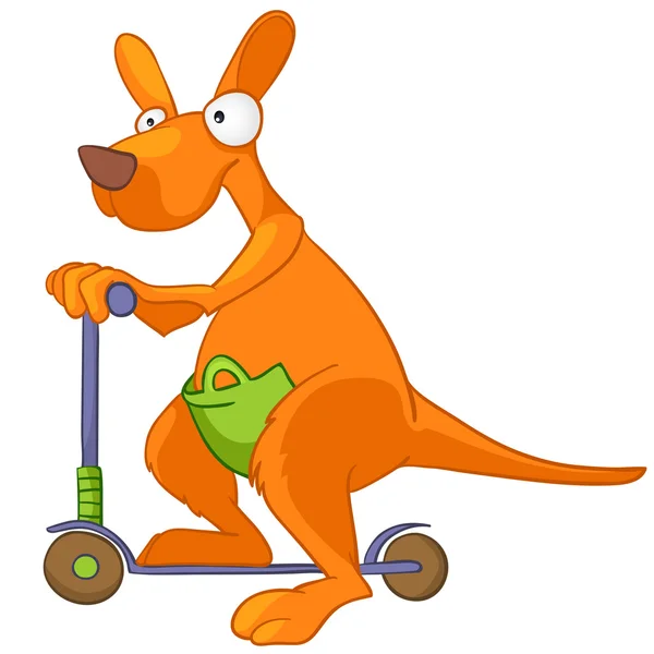 Kreskówka postać kangur — Wektor stockowy