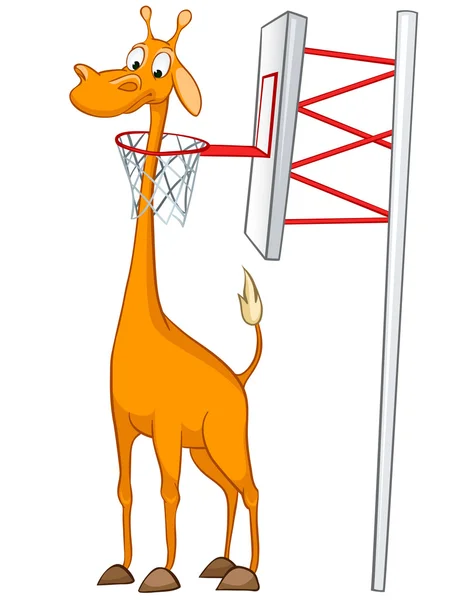 Personaggio cartone animato Giraffa — Vettoriale Stock