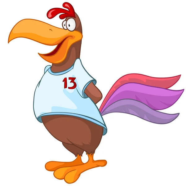 Charakter kreskówka kurczak — Wektor stockowy