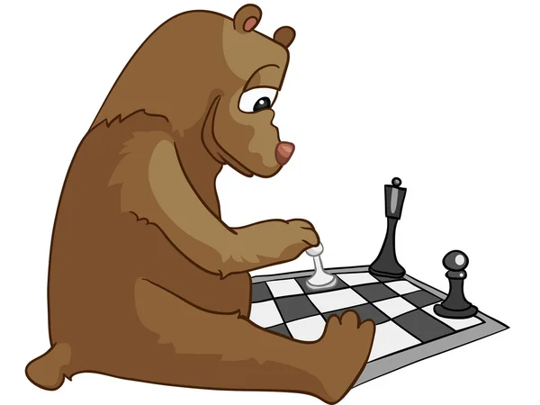 Αρκούδα χαρακτήρα κινουμένων σχεδίων — Διανυσματικό Αρχείο