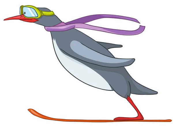 Zeichentrickfigur Pinguin — Stockvektor