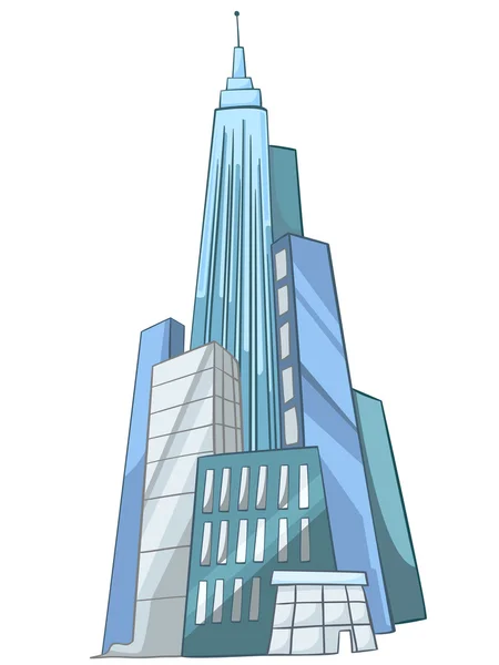 Rascacielos de dibujos animados — Vector de stock