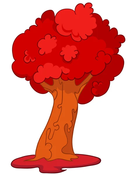 Cartoon Tree — Stock Vector