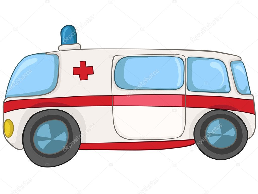 Cartoon Emergency Car — Stock Vector © rastudio #8604543