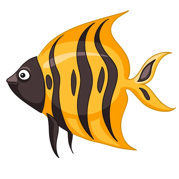 Kreskówka znaku ryb — Wektor stockowy