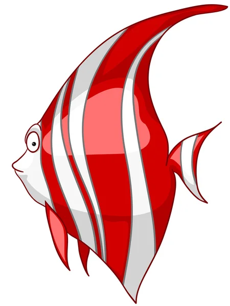 Cartoon Character Fish — Stock Vector