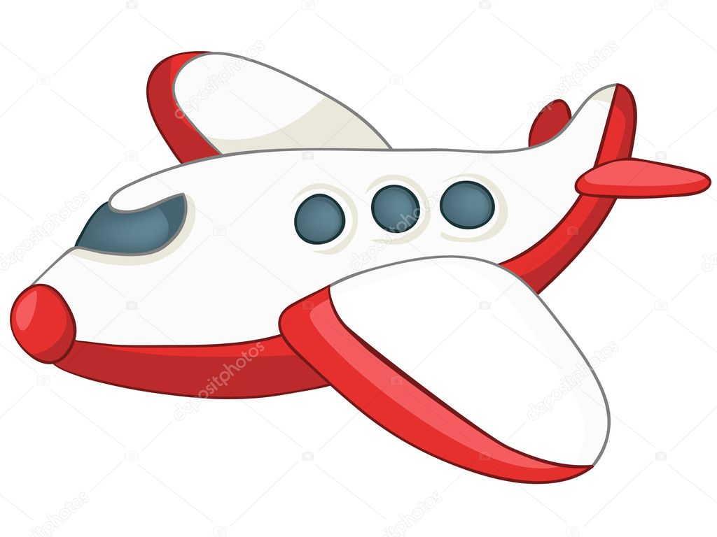 Avião dos desenhos animados vetor(es) de stock de