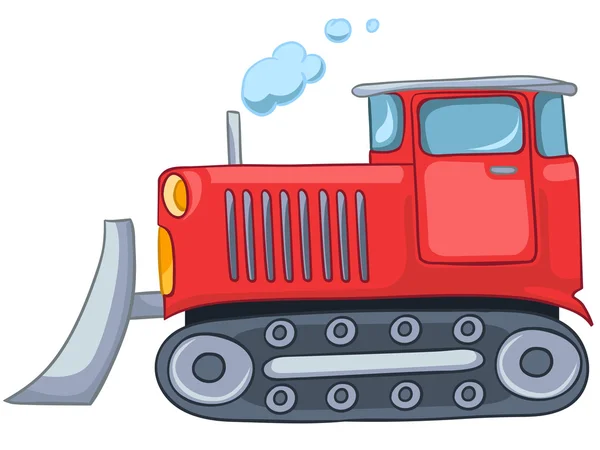 Карикатурный трактор — стоковый вектор