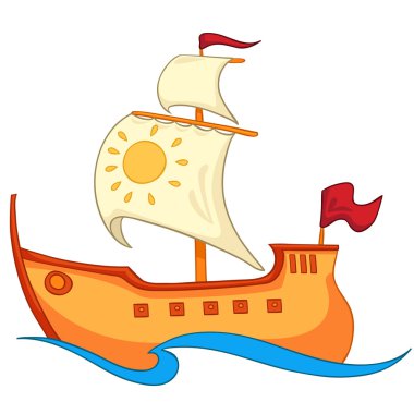 Cartoon Ship clipart