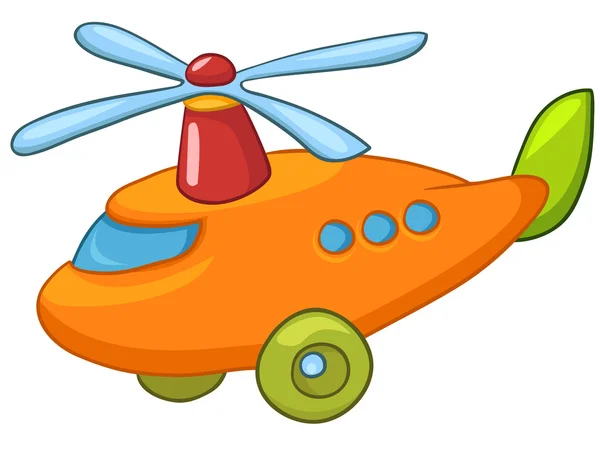 Helicóptero de dibujos animados — Vector de stock