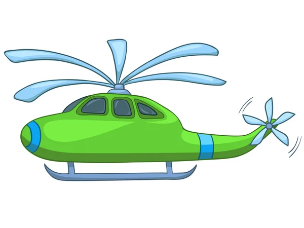 漫画ヘリコプター — ストックベクタ