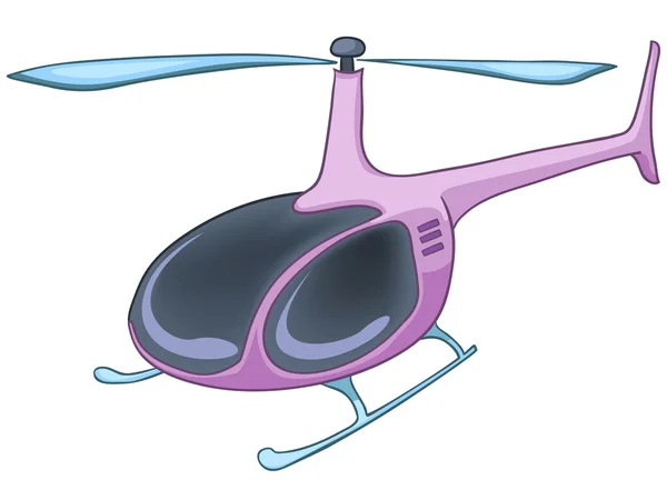 Hélicoptère de dessin animé — Image vectorielle