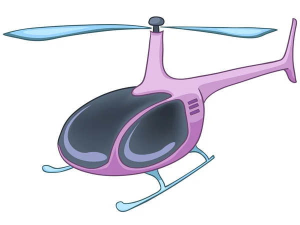 Helicóptero de dibujos animados — Vector de stock