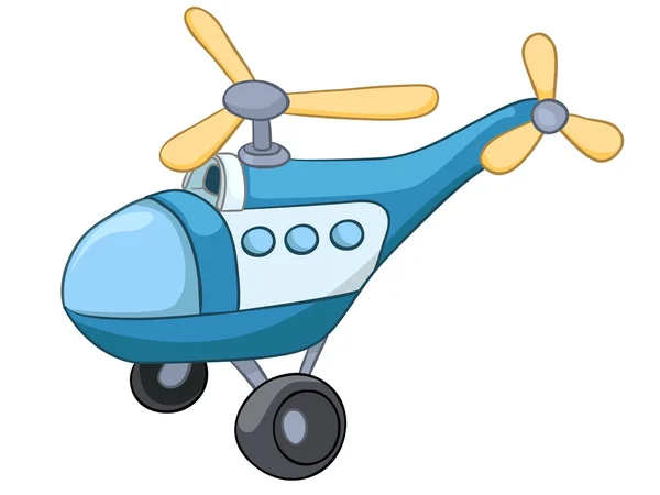 Helicóptero dos desenhos animados —  Vetores de Stock