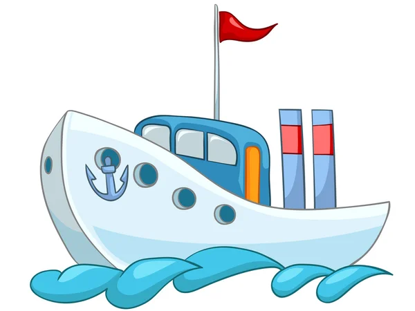 Σκίτσο Πλοίου — Διανυσματικό Αρχείο