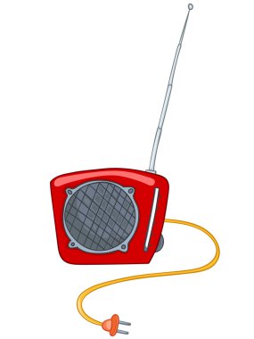 Cartoon Appliences Radio clipart