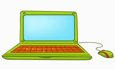 Cartoon Appliences Laptop clipart