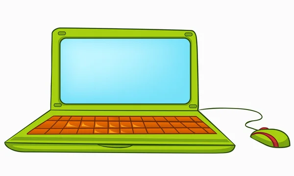 Cartoon Appliances Laptop — Stockvektor