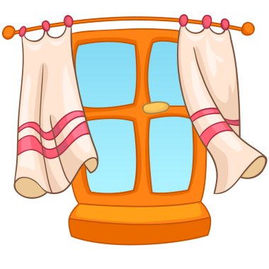 Cartoon Home Window clipart