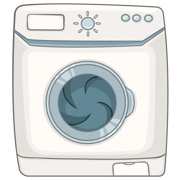 漫画機械洗濯機 — ストックベクタ