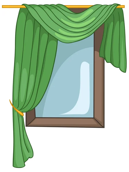 Домашнее окно мультфильма — стоковый вектор