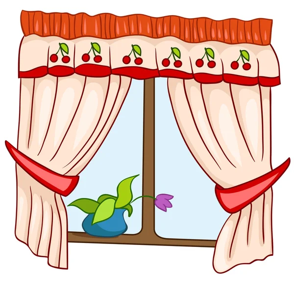 Cartoon Home Fenster — Stockvektor
