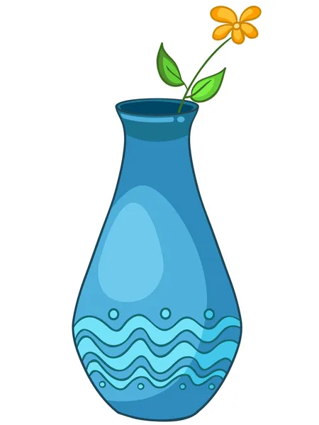 Cartoon Home Vase — Stock Vector