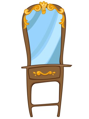 Cartoon Home Furniture Chest of Drawers clipart