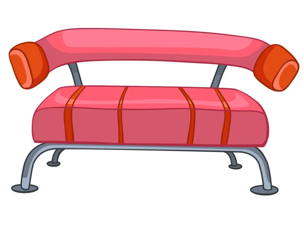 Canapé de meubles de maison de bande dessinée — Image vectorielle