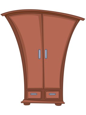 Cartoon Home Furniture Wardrobe clipart