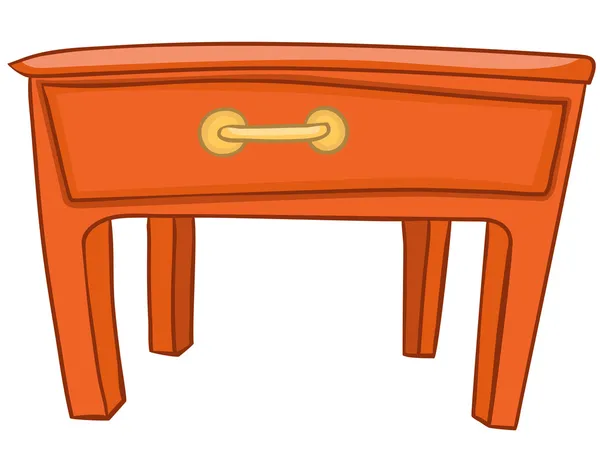 Мультфільм домашній стіл меблів — стоковий вектор