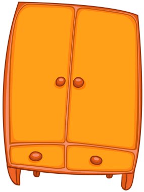 Cartoon Home Furniture Wardrobe clipart