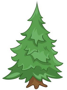 Cartoon Nature Tree Fir clipart