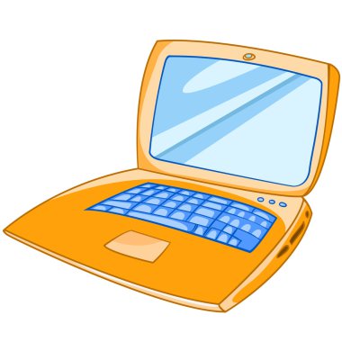 Cartoon Appliences Laptop clipart