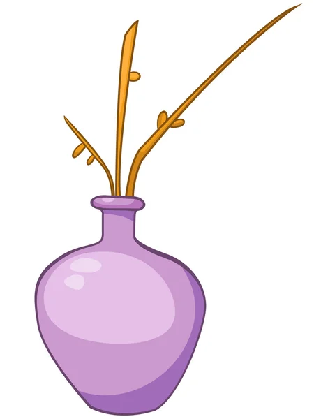 Мультфільм будинку ваза — стоковий вектор