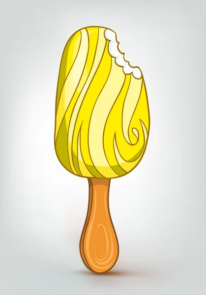Cartoon Food Crème glacée sucrée — Image vectorielle
